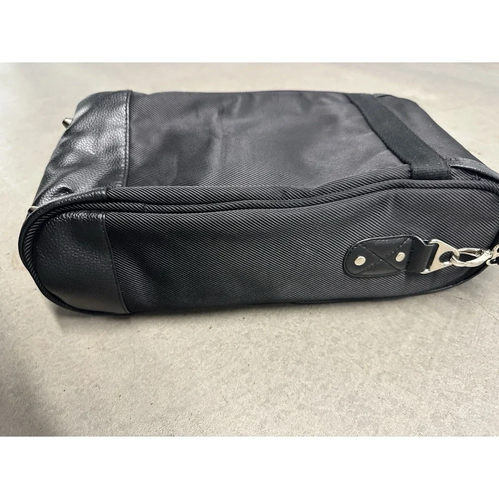 Picnic At Ascot The Next 2 Bottle Wine Carrier Bag Black Shoulder Strap NEW